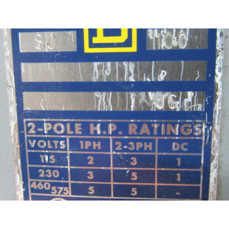 Square D 9013-ASG-8 Pressure Switch 9013ASG8 - Used