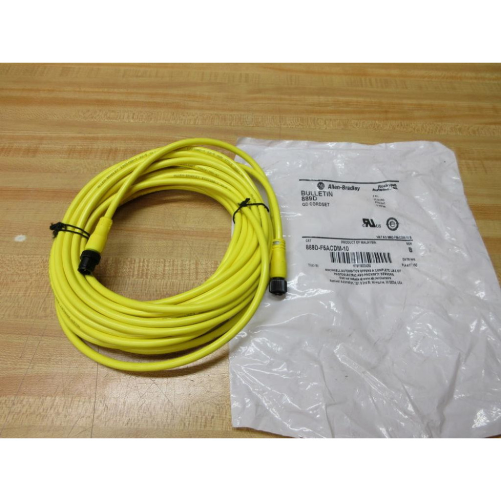Allen Bradley 889D-F5ACDM-10 QD Cordset