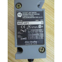 Allen Bradley 802T-KP1 Oiltight Limit Switch 802TKP1 Ser.H W Receptacle - Used