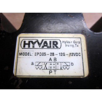 Hyvair EPD05-2B-12G-12VDC Proportional Valve EPD052B12G12VDC - Used