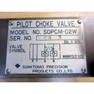 Sumitomo SDPCM-02W Check Valve SDPCM02W - New No Box