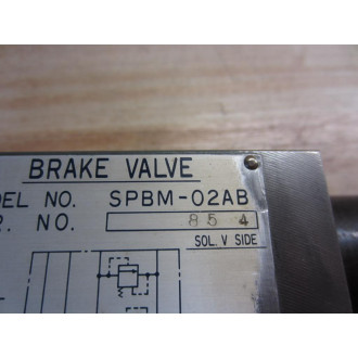 Sumitomo SPBM-02AB Brake Valve SPBM02AB - Used
