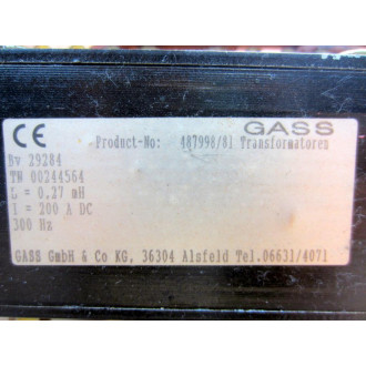 Gass 48799881 Transformer 00244564 - Used