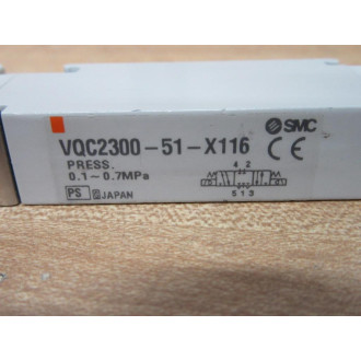 SMC VQC2300-51-X116 Valve VQC230051X116 - New No Box