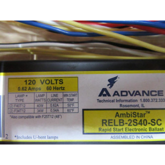 Advance RELB-2S40-SC Ballast RELB2S40SC