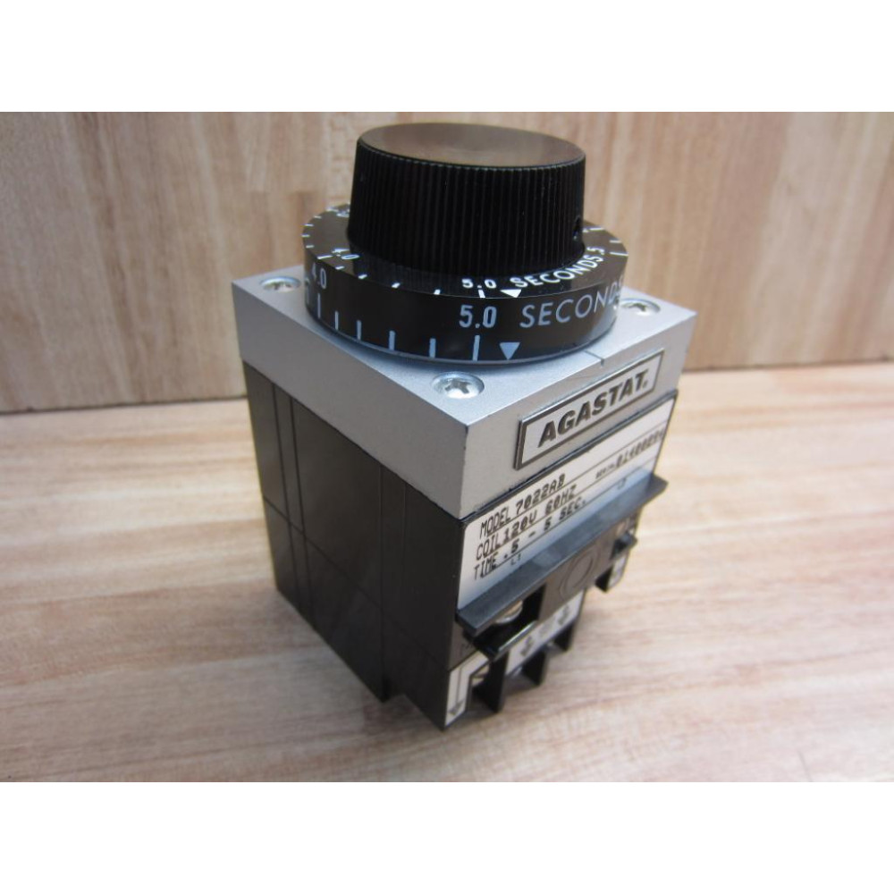 Agastat 7022AB Relay 0.5-5 Seconds Broken Bottom Cover - New No Box