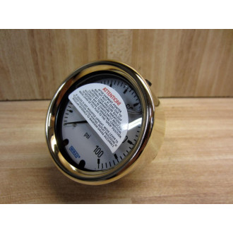 Wika 9318178 Pressure Gauge 0-100 PSI 14" NPT