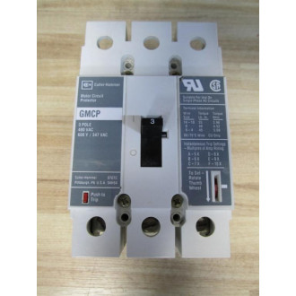 Cutler Hammer GMCP Eaton Circuit Breaker GMCP003-A0-C - Used