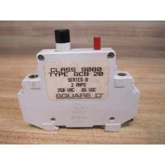 Square D 9080GCB20 Circuit Protector Cracked Bottom - Used