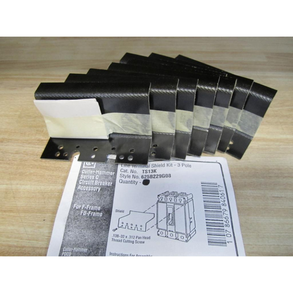 Cutler Hammer 625B229G08 Line Terminal Shield Kit (Pack of 8) - Used