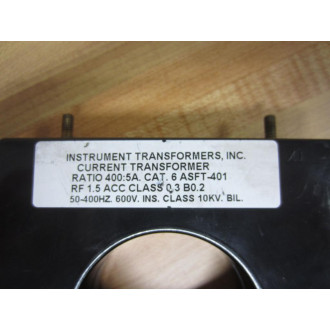 Instrument Transformers 6 ASFT-401 Current Transformer 6ASFT401 - Used
