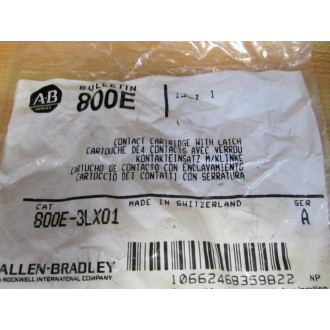 Allen Bradley 800E-3LX01 Contact Cartridge WMounting Latch 800E3LX01