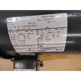 Browning Emerson E186 Reducer E186A 1750RPM 143T 6WP - New No Box