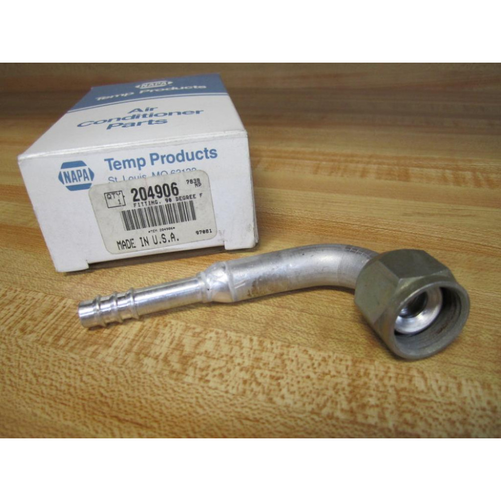 Napa Temp Products 204906 90° Female Flare AC Hose End TEM204906