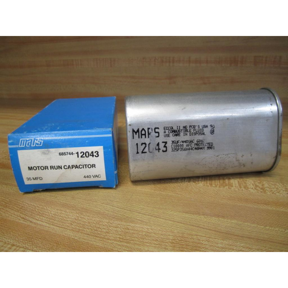 Mars 685744-12043 Motor Run Capacitor 68574412043