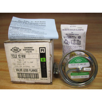 Alco TCLE 12 HW Expansion Valve Less Flange TCLE12HW