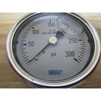 Wika 9767096 Gauge 0-300 PSI  2-12" 14" NPT Liquid - New No Box