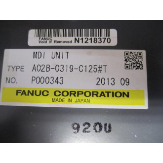 Fanuc A02B-0319-C125T Keyboard A02B0319C125T - Used