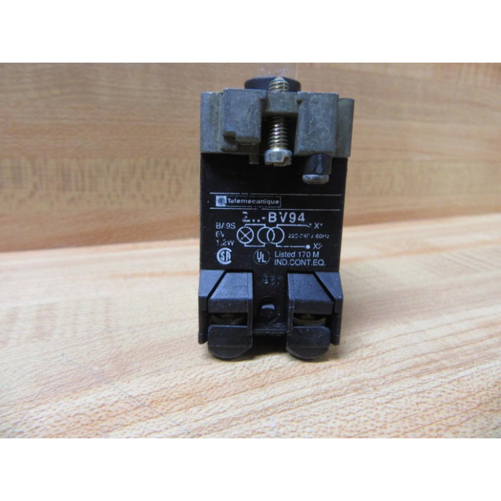Telemecanique Z..-BV94 Pilot Light Head ZBV94 - Used