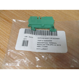 Weidmuller 1608640000 Terminal Block ZPE 2.5 (Pack of 5)