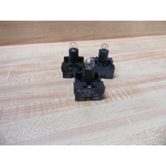 Telemecanique Z..-BV6 Light Module ZB2BV6 WBulb (Pack of 3) - Used