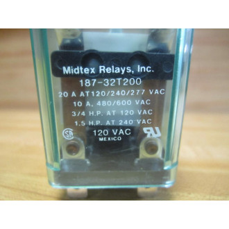 Midtex 187-32T200 Relay 18732T200 - New No Box