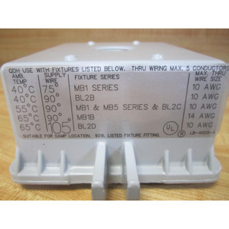 Holophane QDH Electrical Box C0-701 LB-4005-A - New No Box