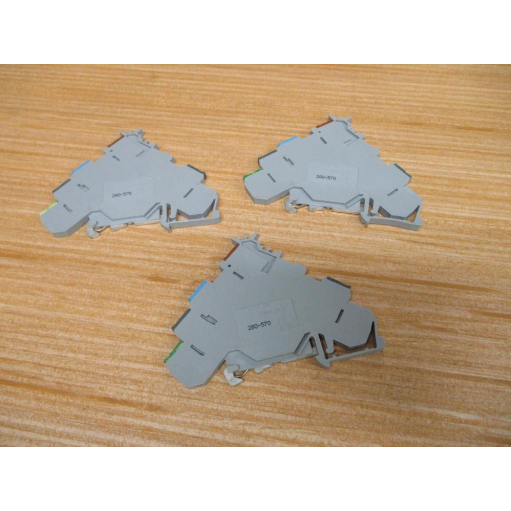 Wago 280-570 Sensor Terminal Block 280570 (Pack of 3) - New No Box