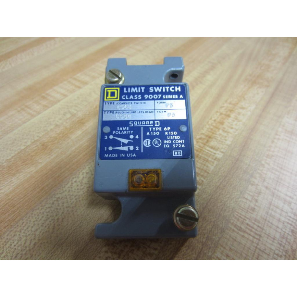 Square D 9007C54E Limit Switch 9007C54 Body Only WLight - New No Box