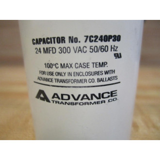 Advance 7C240P30 Capacitor 24 MFD 300VAC 5060Hz - New No Box