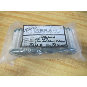 Waukee C-2599 Air Filter Inserts 78563-D (Pack of 4)