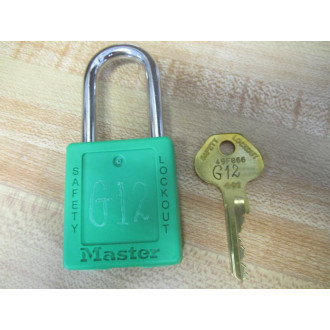 Master Lock 410GRN Safety Lockout Padlock & Key 5 Alt. Key 'S