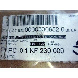 General Electric 194A6916G4 Lower Door Interlock Defeater Kit - New No Box