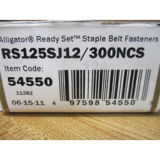 Flexco RS125SJ12300NCS Alligator Belt Fasteners 54550 WWashers (Pack of 4)
