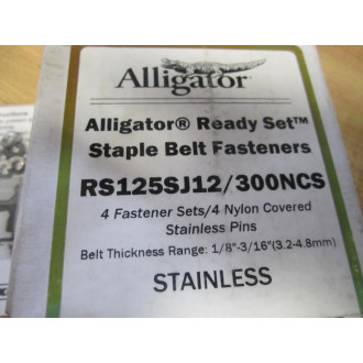 Flexco RS125SJ12300NCS Alligator Belt Fasteners 54550 WWashers (Pack of 4)