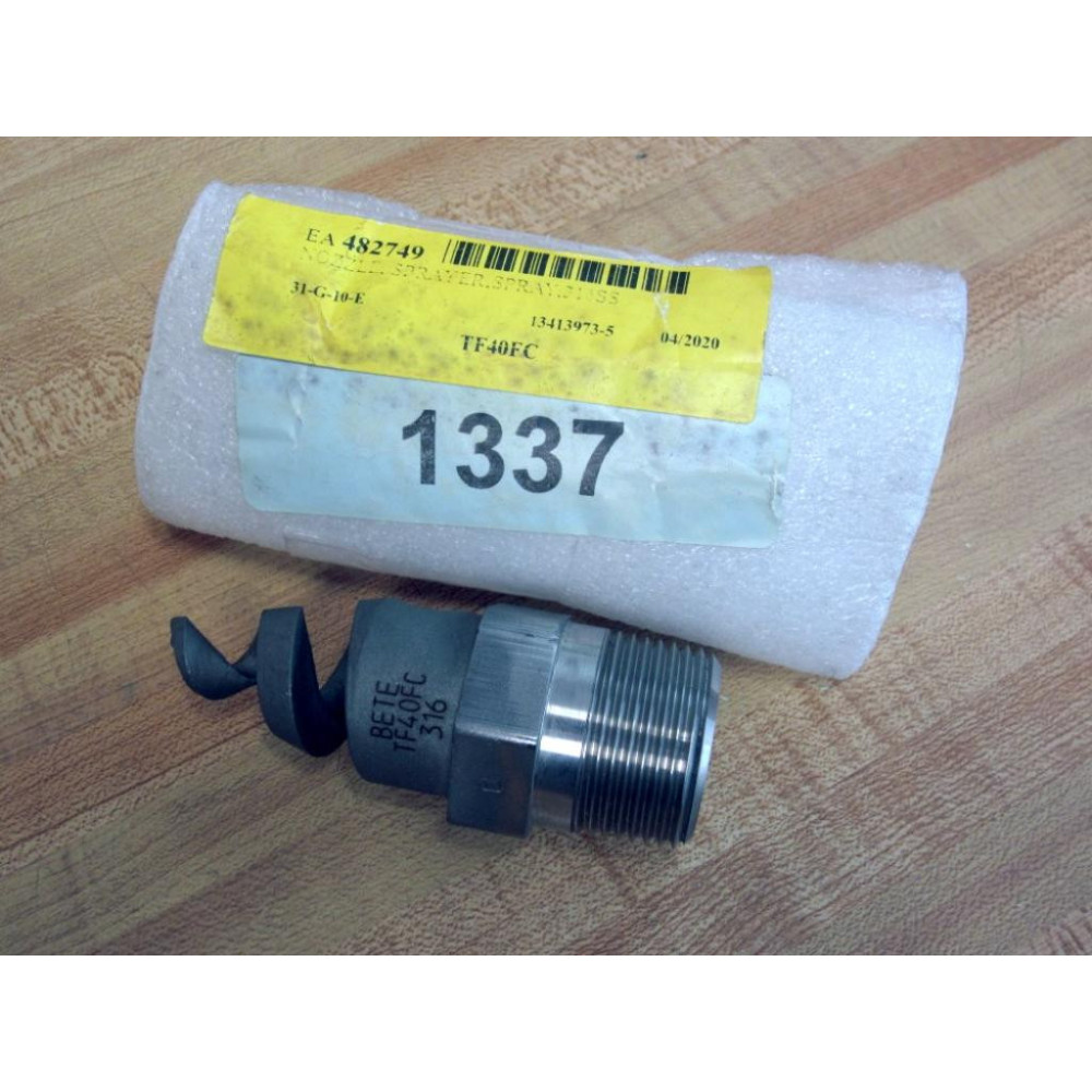 Bete TF40FC Spiral Nozzle Sprayer, 316 SS