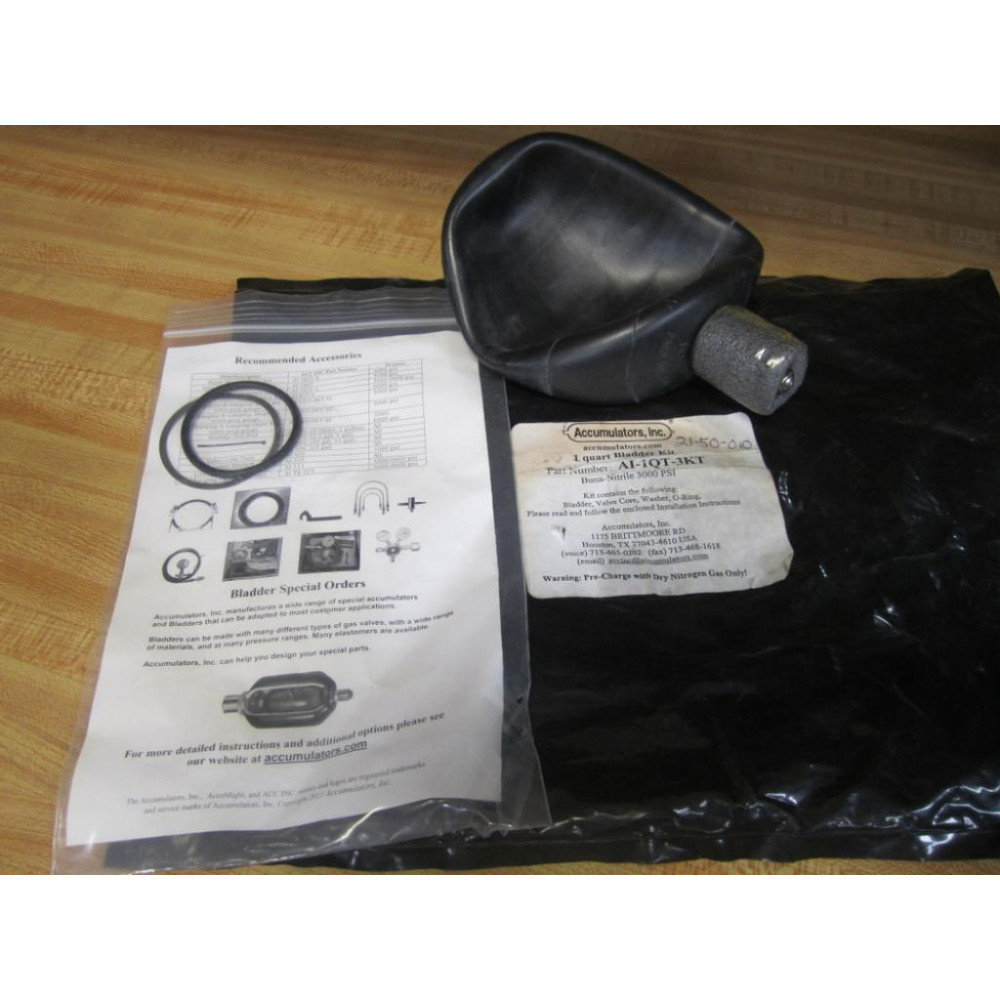 Accumulators AI-1QT-3KT 1 Qt. Bladder Kit AI1QT3KT