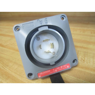 Hubbell HBL2435SW Flanged Inlet - New No Box