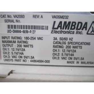Lambda VA0SM232 Power Supply VA2093