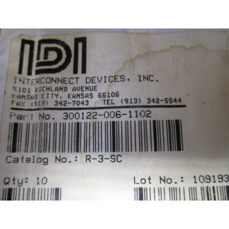 IDI 300122-006-1102 Contact Probe R3SC (Pack of 10)