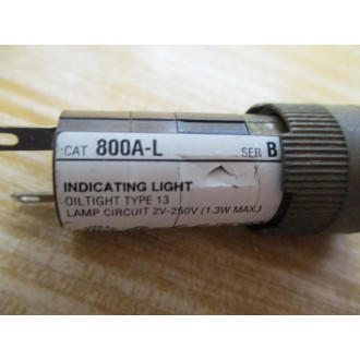 Allen Bradley 800A-L Light 800AL WO Lens & Bezel - Used