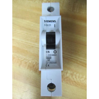 Siemens 5SX21 Circuit Breaker C5 5A (Pack of 5) - New No Box