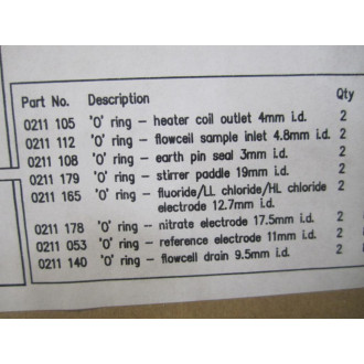 ABB 8230-020 Consumable Spares Kit 8230020 WO 2 Pump Tubes - Used