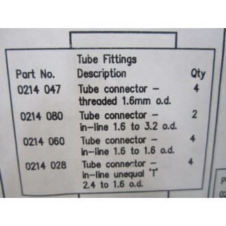 ABB 8230-020 Consumable Spares Kit 8230020 WO 2 Pump Tubes - Used