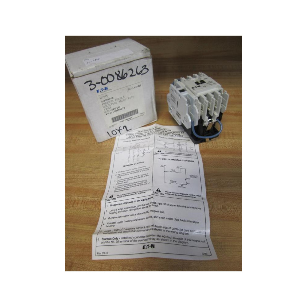 Eaton D15CR40T1B Cutler Hammer Multi-Pole Relay Series B1