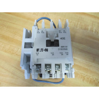 Eaton D15CR40T1B Cutler Hammer Multi-Pole Relay Series B1
