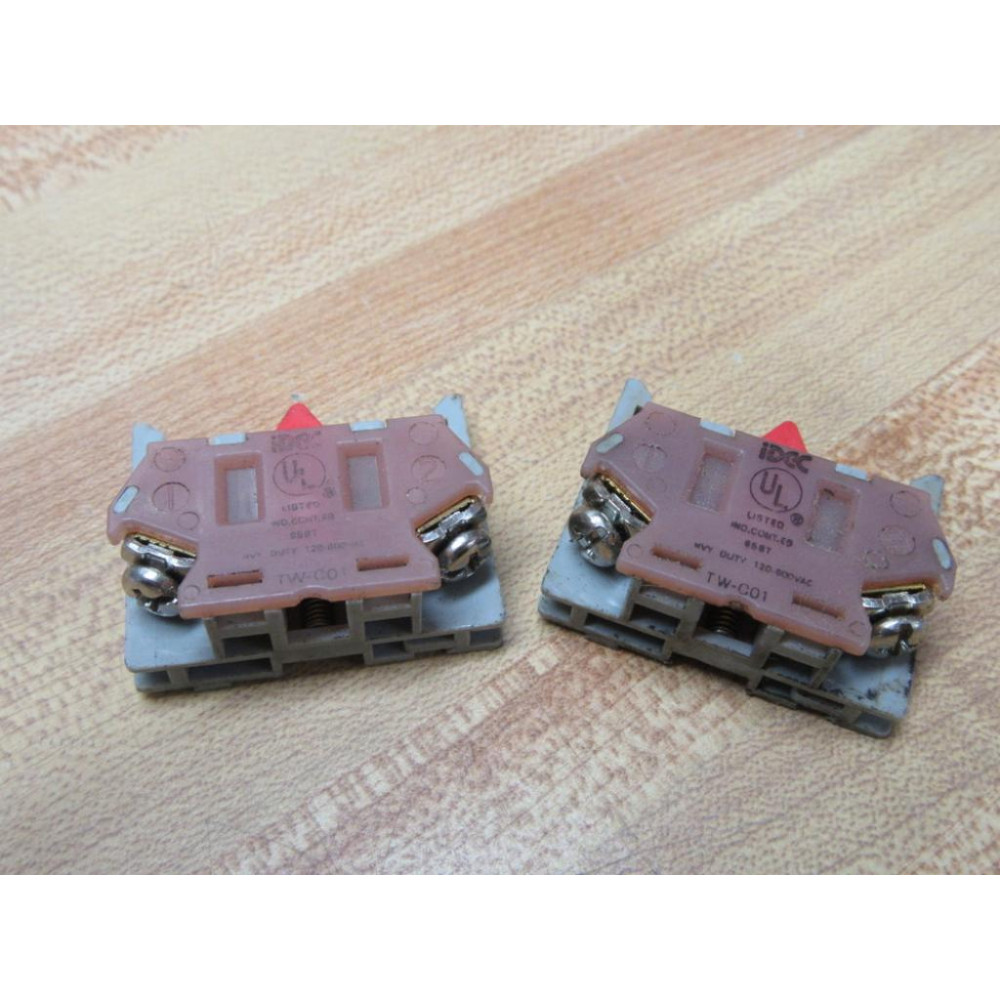 IDEC TW-C01 Contact Block TW-CO1 (Pack of 2) - Used