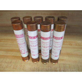 Gould Shawmut Ferraz Mersen TRS50R Fuse Cross Ref 4YZN2 Shelf Wear (Pack of 9) - New No Box