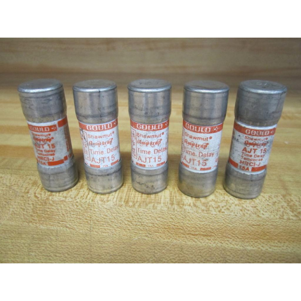 Gould Shawmut Ferraz Trionic AJT15 Amptrap Fuse (Pack of 5) - New No Box