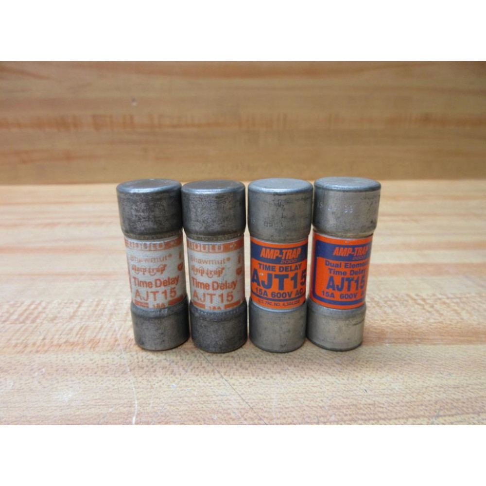 Gould Shawmut Ferraz Mersen AJT15 Amp-Trap Fuse (Pack of 4) - New No Box